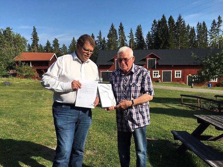 Lennart Östlund mottar miljöpriset 2018